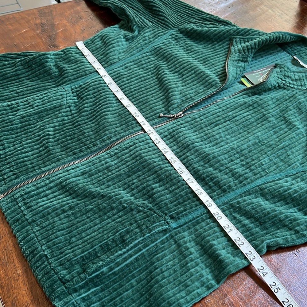 🦄 WOOLRICH Corduroy Zip Up Jacket 90s Vintage Workwear Velvet Green XXL - Picture 11 of 13